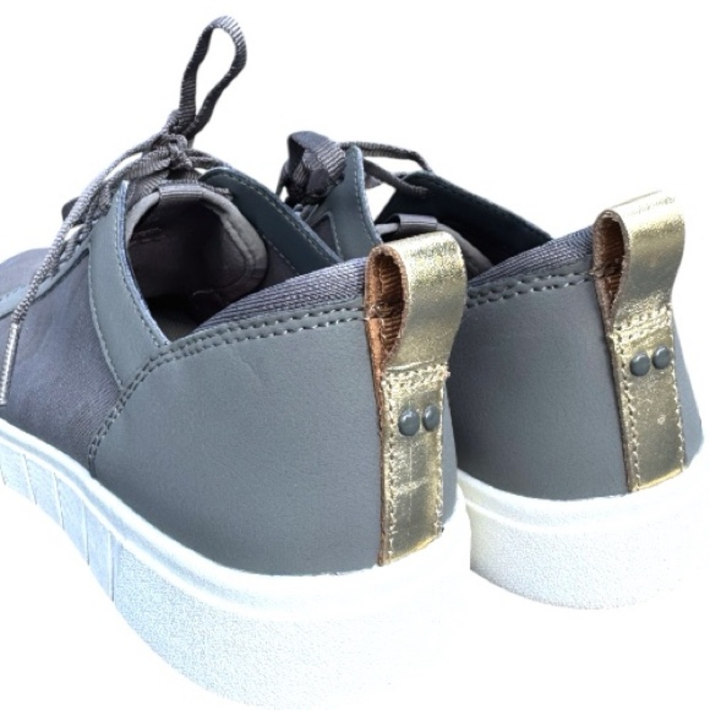 Ryka - Haiku Perforated Camo Gray Low-Top Leather Sneakers Surround Fit - 7M - Picture 4 of 5